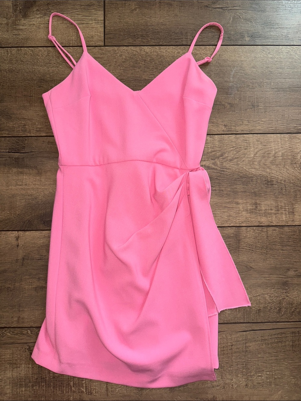 French Connection Bright Pink Spaghetti Strap Dress